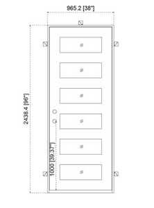 Stock Door 14 - 38'' x 96''